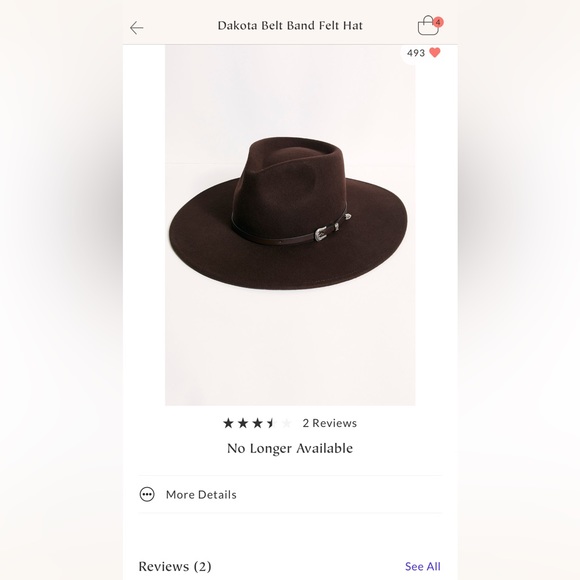 Free People x Wyeth Dakota Black Band Felt Wool Hat - Picture 3 of 8